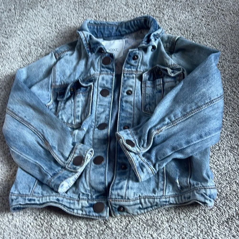 Girls “Distressed” Jean Jacket